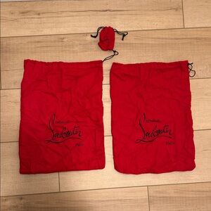 Christian Louboutin Red Travel Bags